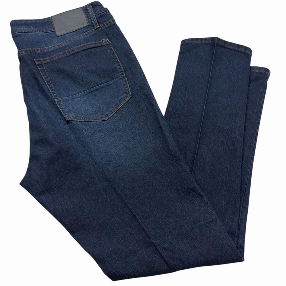 Nickel & Iron Jeans Mens 36x32 Dark Wash Stretch Straight Denim Casual
